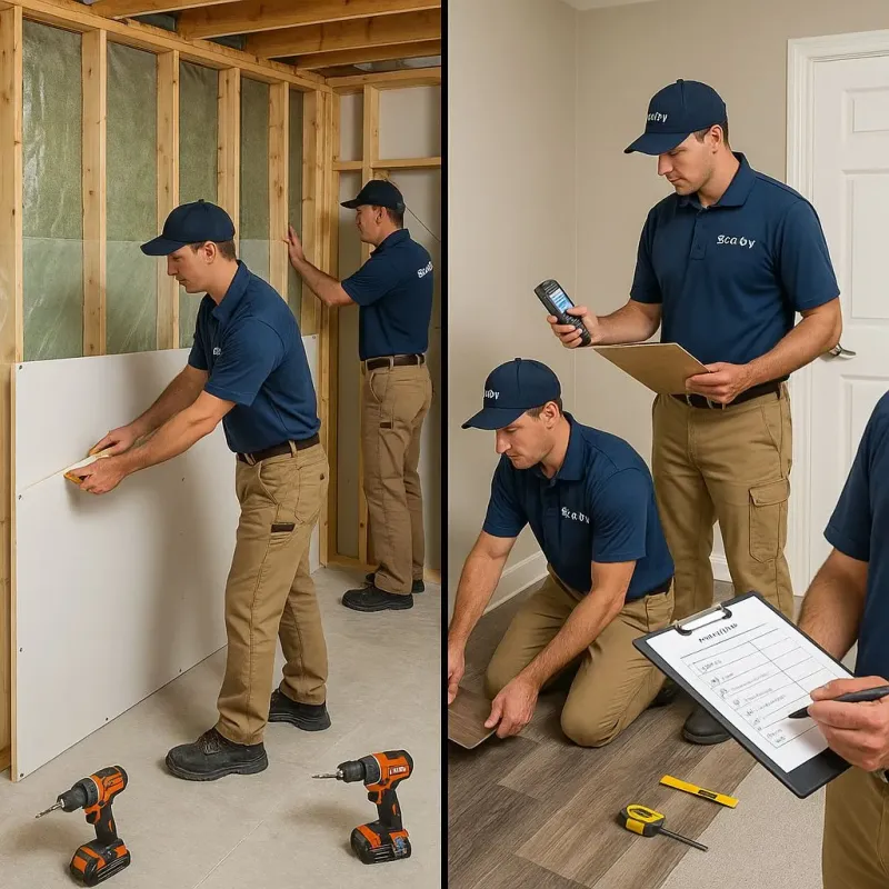 Repairs and Reconstruction process in Wind Lake, WI